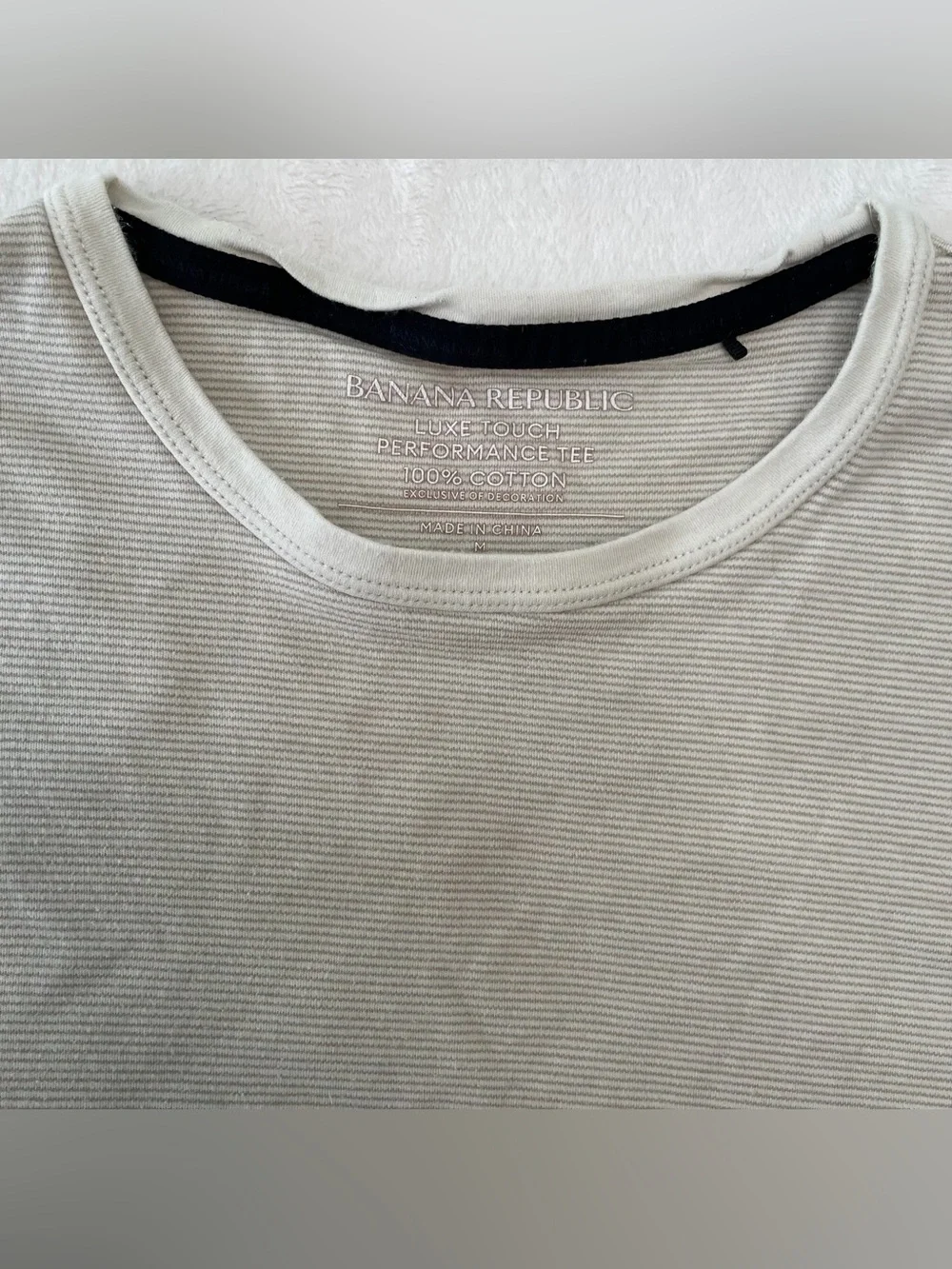Banana Republic Luxe Touch Performance Tee Lot Mens M Cotton Minimalist Casual